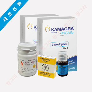 레비트라 30정 + 카마그라 2박스 + 프로코밀 1박스 + 스페니쉬 플라이 1병