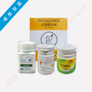 비아그라 30정 + 시알리스 30정 + 레비트라 30정 + 프로코밀 1박스